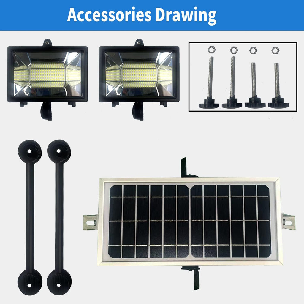 Solar Sign Lights Outdoor, 120 LEDs Solar Sign Light, Waterproof, 12000 mAh Sign Lighting, Billboard Light, Commercial Lights for Real Estate Signs, Business, Advertisement, High Way