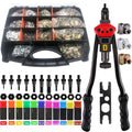 1310pcs Rivet Nut Tool Kit,16-Inch Rivnut Tool Kit with 11 Metric & SAE Mandrels(M3 M4 M5 M6 M8 M10 M12;SAE 10-24,1/4-20,5/16-18,3/8-16),NutsertTool Kit Rivet Nut Assortment Kit with Carrying Case