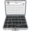 Inch Alloy Allen Fine Thread Socket Head Cap Screws Bolts Black Oxide Assortment - 453 PCS