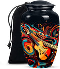 Swirling Guitar Abstract - Large Urns - Cremation Urns for Men - an Urn for Ashes - Urns for Adults (10inch), Natural
