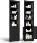 Tall Corner Cabinet,71' Waterproof Metal Corner Cabinet for Bathroom, Corner Storage Cabinet with 4 Adjustable Shelves & Quiet Close Door,Home Space Saver for Kitchen,Living Room,Pantry