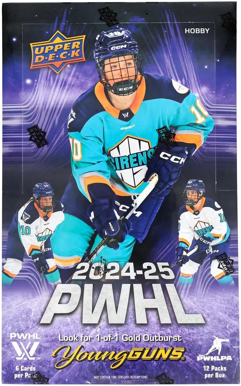 2024/25 Upper Deck PWHL Hockey HOBBY box (12 pks/bx)