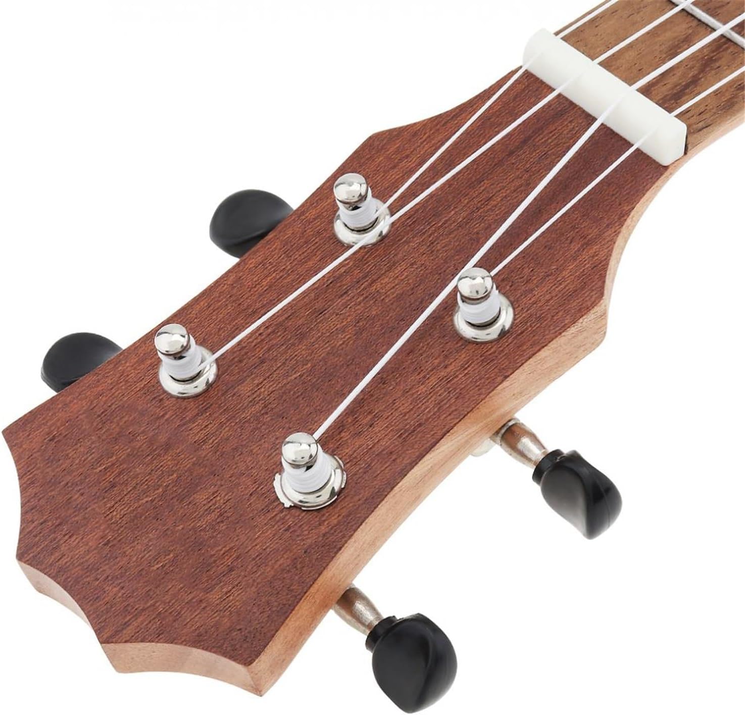 Adult Ukulele 21/23/26 Inch Ukulele 4 Nylon Strings Mahogany Tenor Ukulele Acoustic Cutaway Guitar(21 Inch)