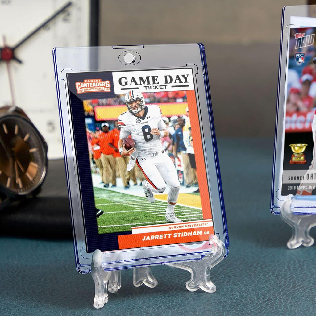 300ct Magnetic Card Holder for Trading Cards,35pt One Touch Card Holder,UV Protectors Hard Plastic,Display Card Case,Baseball Cards Holder for Sports,Football,Game,MTG (300 Pack)