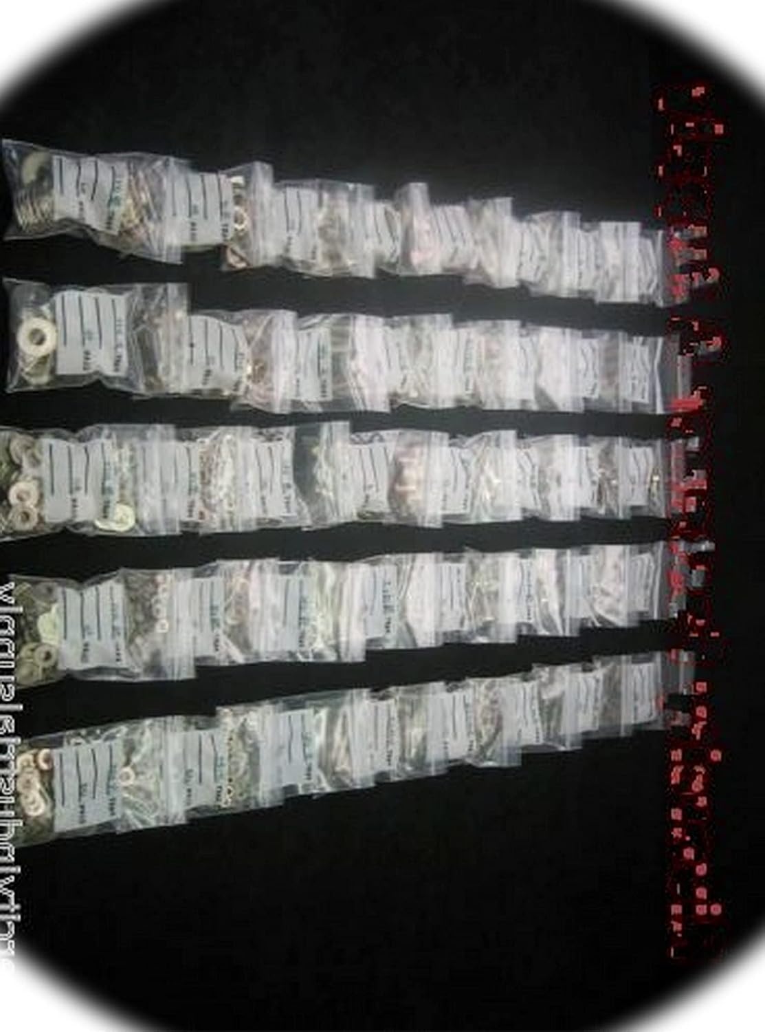 Grade 8 Hardware Bolt, Nut, Washer & Lockwasher Assortment - Kit 1500 Pieces Hardware Fastener Kit Set RV9272S