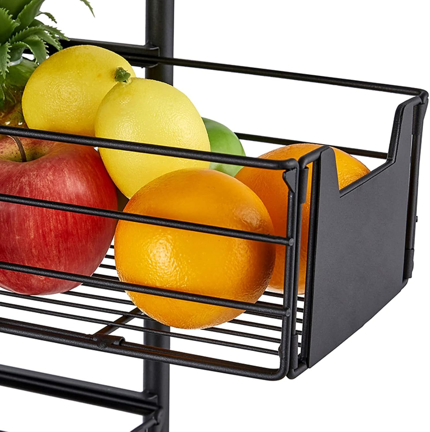 TFCFL Kitchen Storage, Utility Microwave Stands Storage For Spice, 4-Tier+5 Push-Pull Headers, Bakers Rack Multi-Layer Kitchen Storage Shelf
