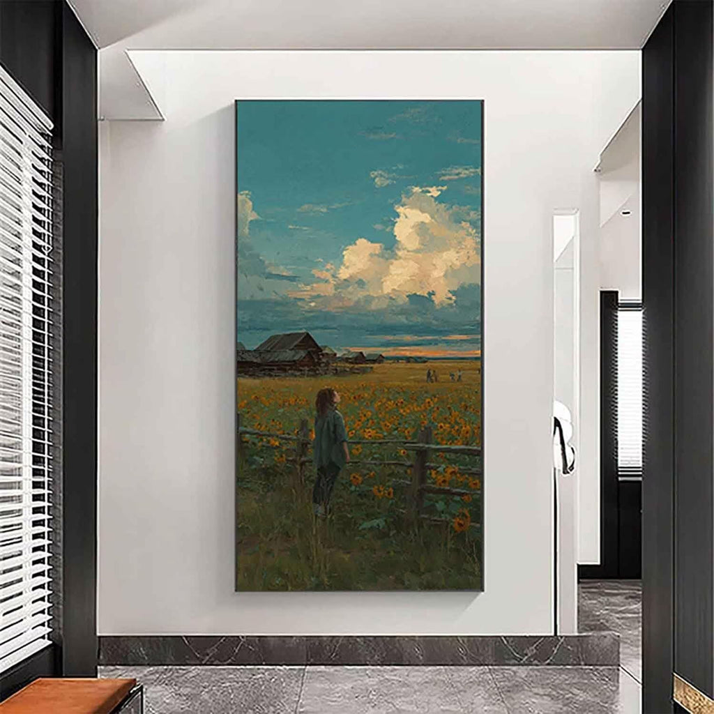 Landscape Diamond Art Kits for Adults, Diamond Painting Farm Gem Arts and Crafts for Adults Beginners, DIY 5D Square Full Drill Crystal Dots Embroidery Paintings, Home Wall Decor 40x80in db0-y16