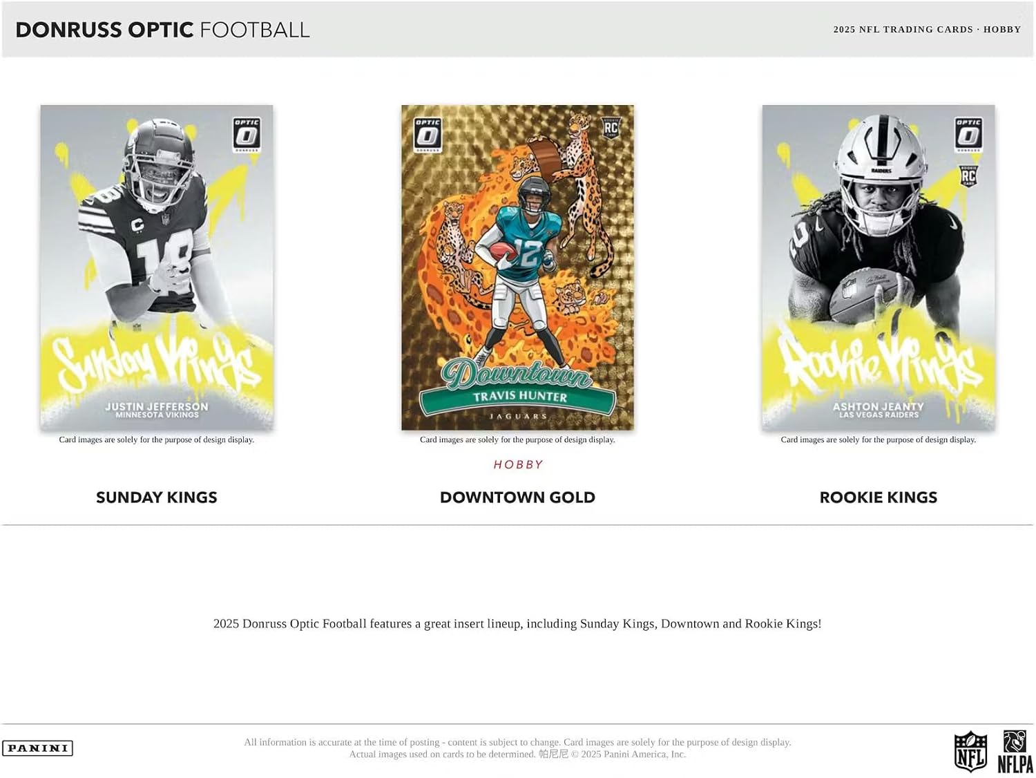 2025 Panini Donruss Optic Football Hobby Trading Card Box (1 Autograph Per Box)