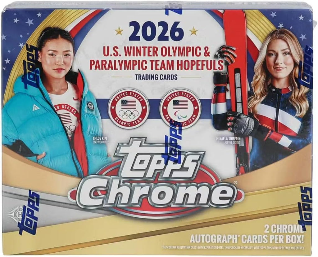 2026 Topps Chrome U.S. Winter Olympics HOBBY box (12 pks/bx)