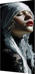 Woman Diamond Painting Red Lips Diamond Art Kits for Adults, 5D Gem Art Painting Kit Beginners DIY Round Full Drill Crystal Dots Embroidery Crafts, Home Wall Decor, Gifts for Women 32x64in zy3-21w