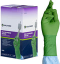 HALYARD Ortho Surgical Glove, Polyisoprene, 12.8 Mil Thick, Individually Wrapped Pairs, Powder-Free, Sterile, 8.5 Large, Green, SGL98085 (Box of 50 Pairs - 100 Total)