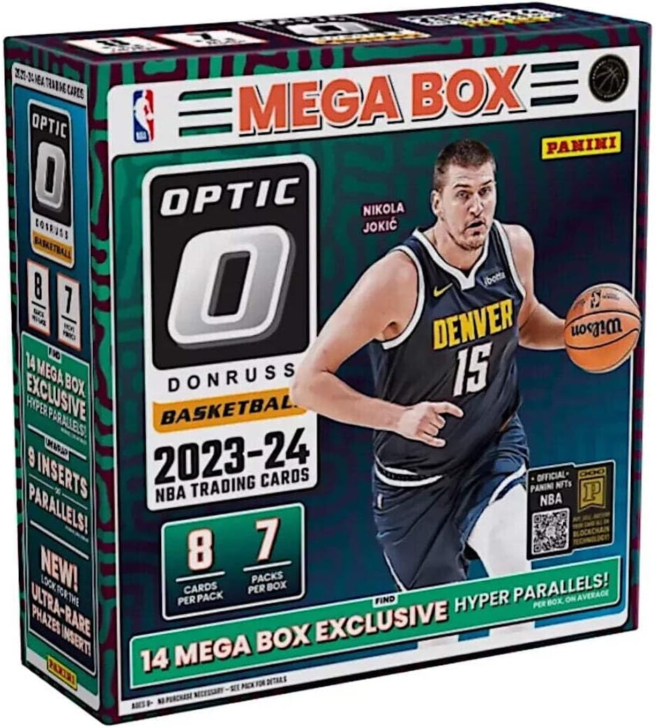 2023-24 Panini Donruss Optic Basketball Mega Box (56 Cards/Box) Hyper Parallels Sealed