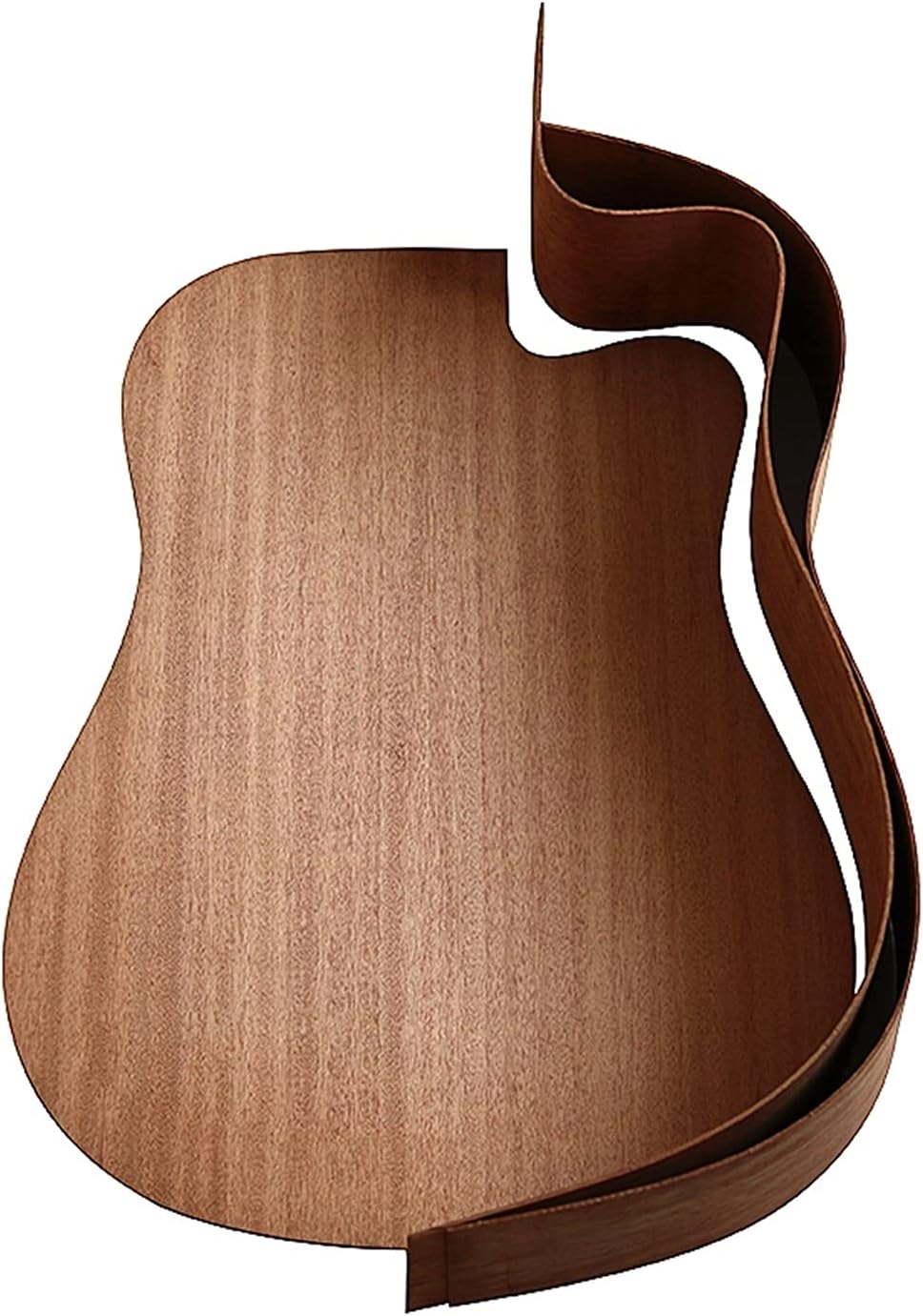Unfinished Guitar Body 1 Set DIY 41' Unfinished Acoustic Guitar Style Guitar Kit African Peach Blossom Core Guitar DIY Accessory