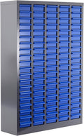 100 Drawers Nut and Bolt Organizer, 26x9x46 Stainless Steel Parts Cabinet with Shelfs & Labels Bolt Organizer for Workshop Tool & Hardware Storage and Organization (100 Drawers)