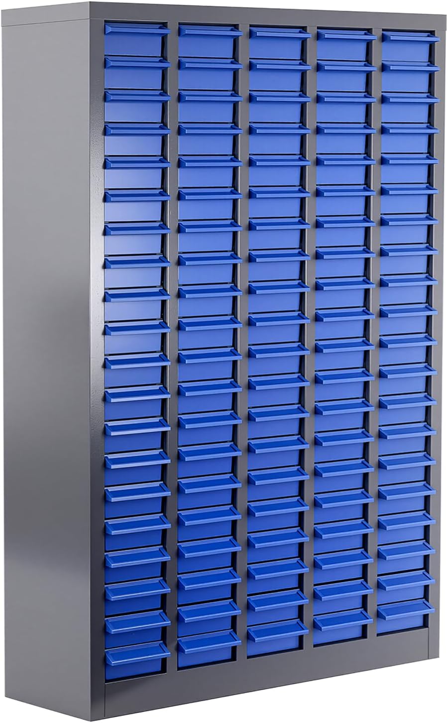 100 Drawers Nut and Bolt Organizer, 26x9x46 Stainless Steel Parts Cabinet with Shelfs & Labels Bolt Organizer for Workshop Tool & Hardware Storage and Organization (100 Drawers)