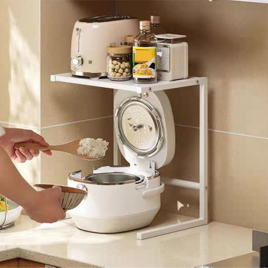 Microwave Oven Rack,Modern Kitchen Baker's Rack - Multifunctional Microwave Oven Shelf, Space-Saving Coffee Machine & Rice Cooker Stand for Home Organization & Stylish Storage Solutions