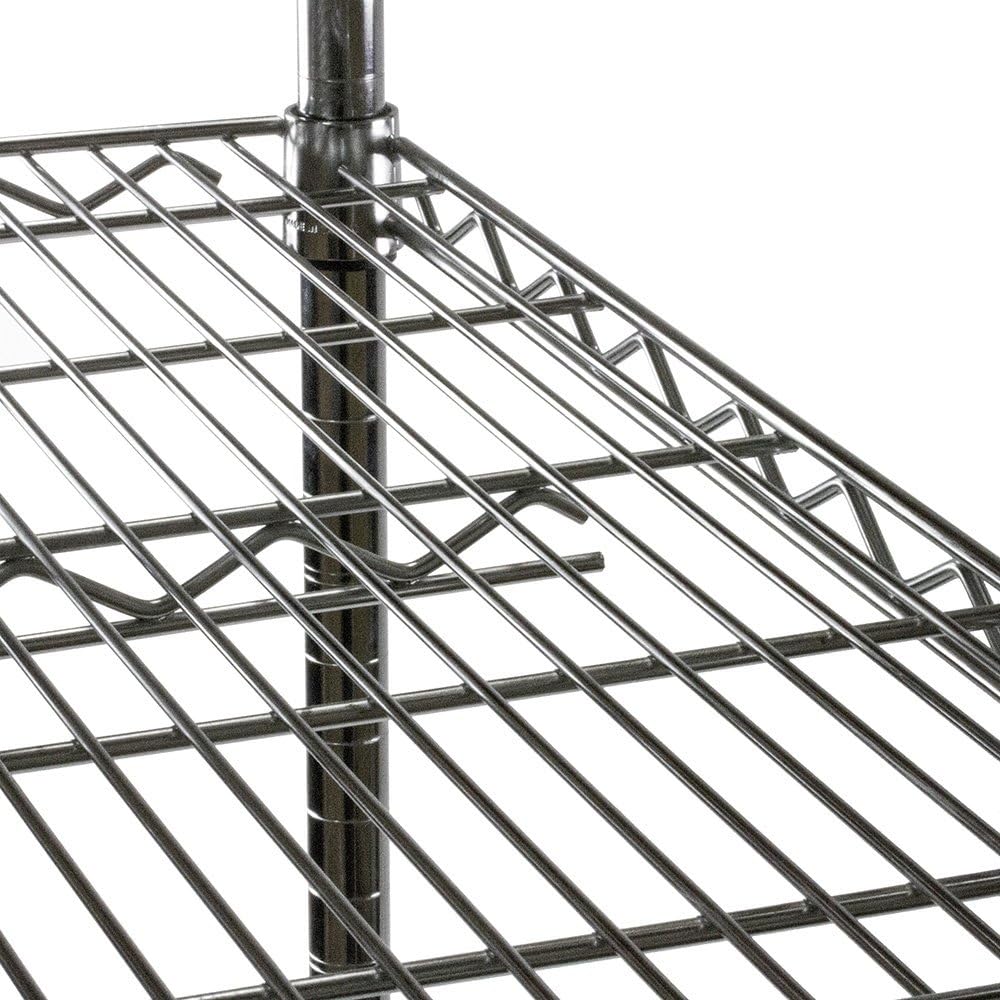 Shelving Inc. 12' d x 54' w Chrome Wire Shelving with 3 Tier Shelves, Weight Capacity 800lbs Per Shelf