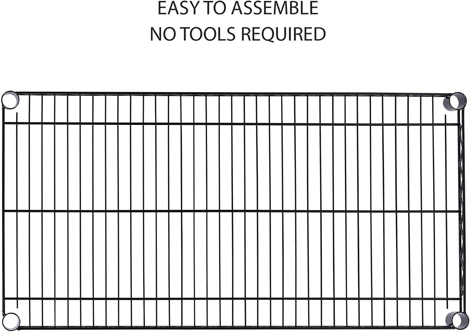 Alera 5-Shelf Wire Shelving Kit with Casters and Shelf Liners, 36w X 18d X 72h, Black Anthracite
