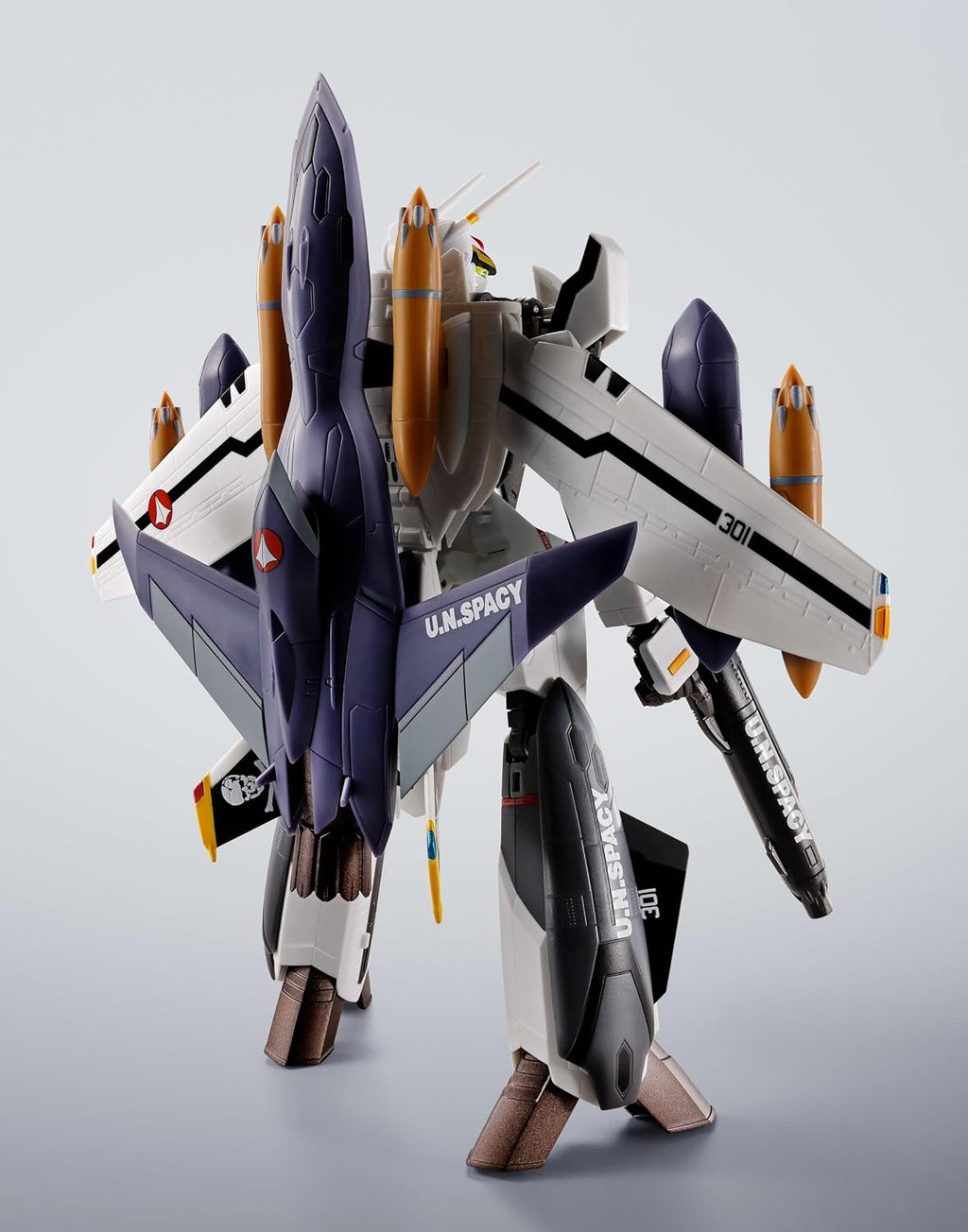 TAMASHII NATIONS - Macross - VF-0S Phoenix (Roy Focker Use) + QF-2200D-B Ghost Hi-Metal R Figure