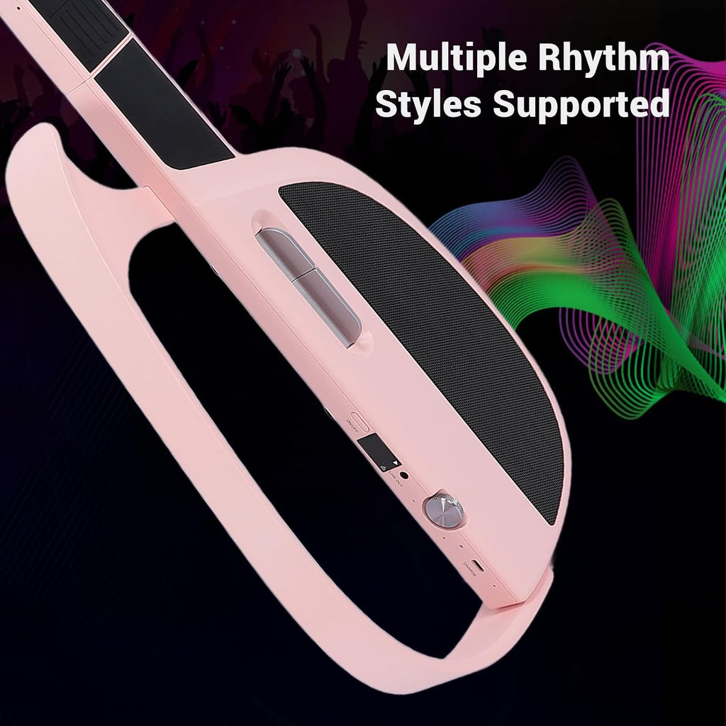 Stringless Guitar, Innovative Stringless Acoustic Electric Guitar, C1 Portable Foldable, for Beginners, Adults, Enthusiasts ()