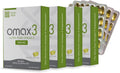 Omax3 Ultra-Pure Omega-3 Fish Oil Pills | High Concentration EPA DHA,1500 MG, Gluten Free, Non-GMO, Made in USA, 240 Softgels Blister Packs (4 Boxes)