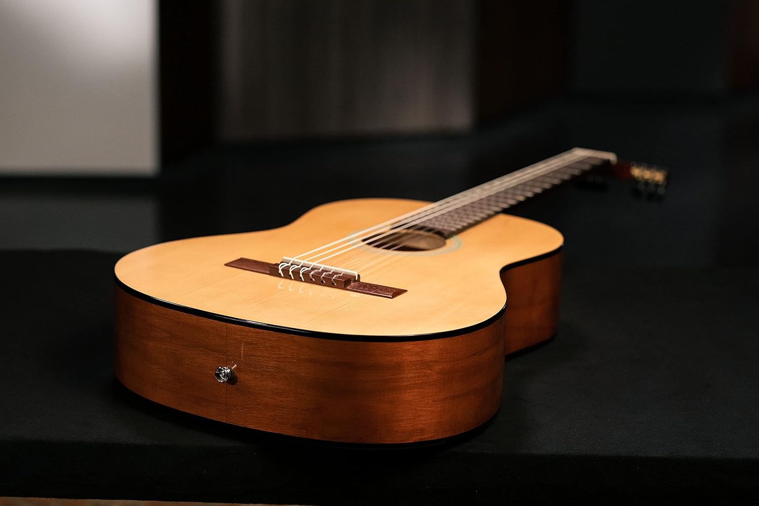 Ortega Student Series Full Size 6-String Nylon Classical Guitar, Gloss Spruce Top (RST5)