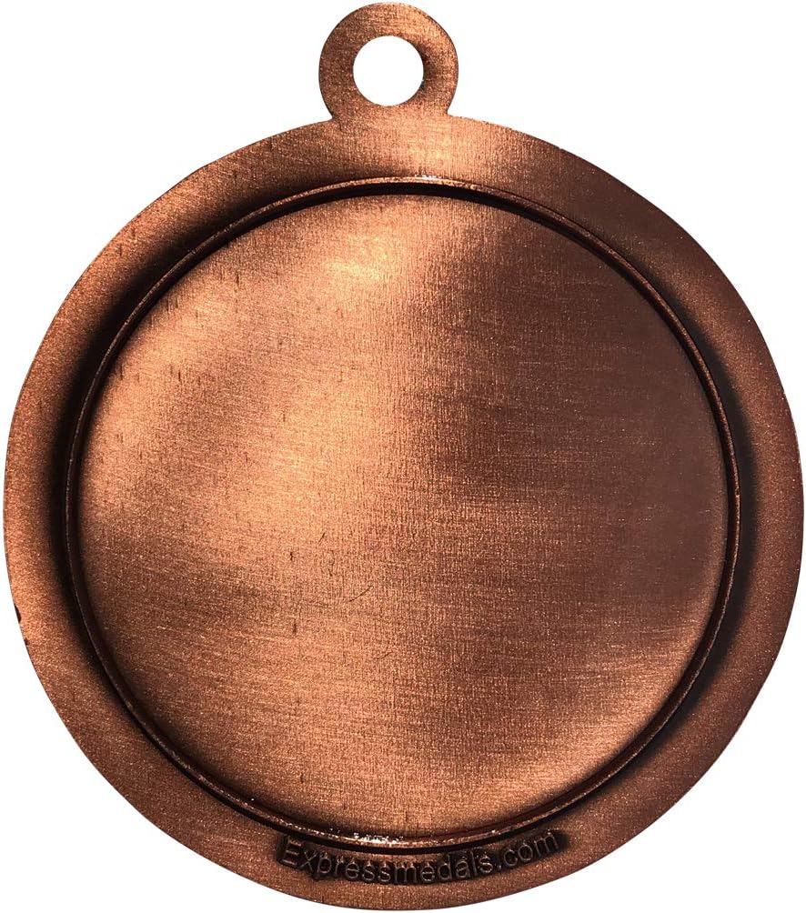 Express Medals 1 to 50 Packs Basketball Bronze Medal Trophy Award with Neck Ribbon STDD212-EG12