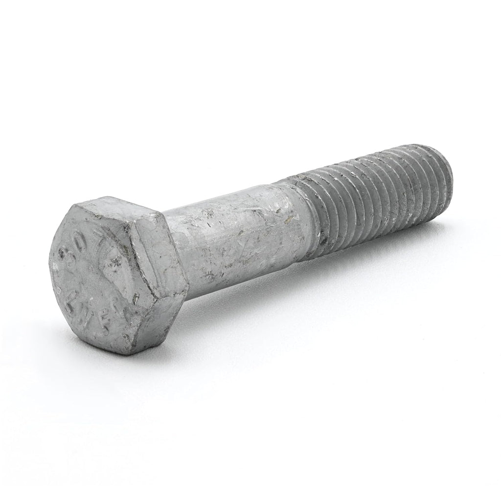 5/8'-11 x 12 Hot Dipped Galvanized Hex Bolt w/Nuts & Washers, Grade A, 6' of Thread, Quantity 25 - by Fastener Depot