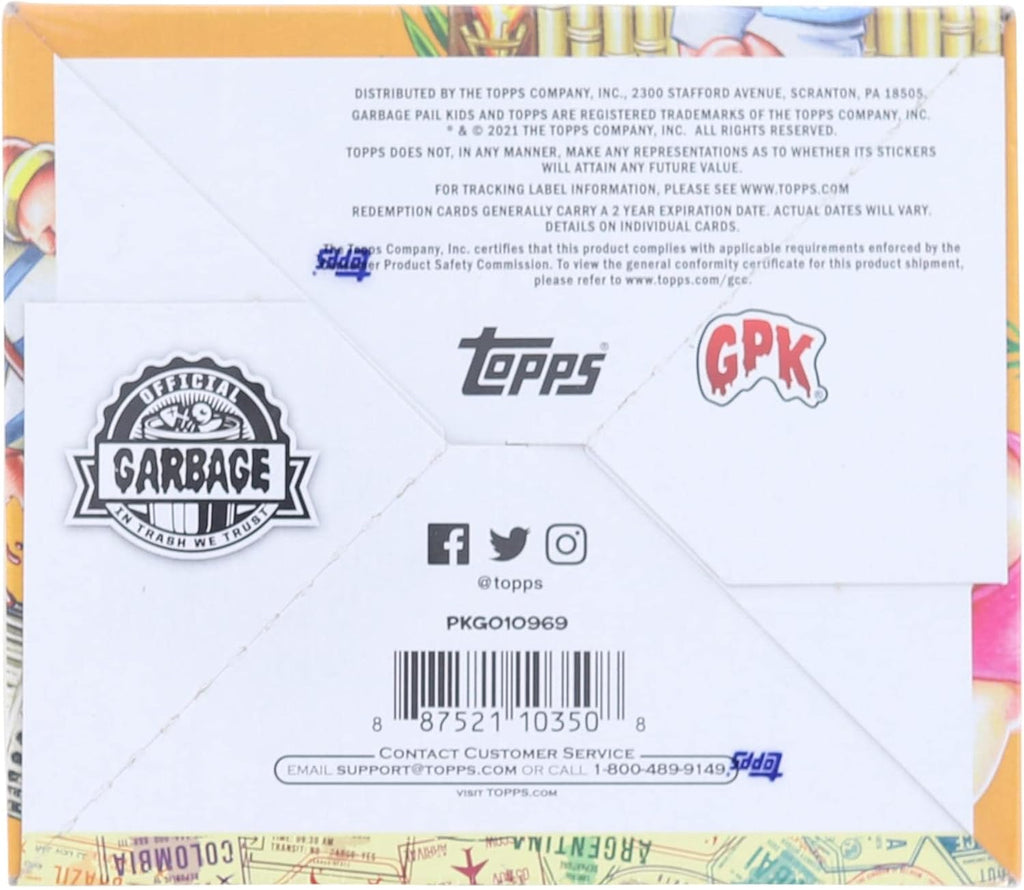 2021 Topps Garbage Pail Kids Go On Vacation Hobby Box
