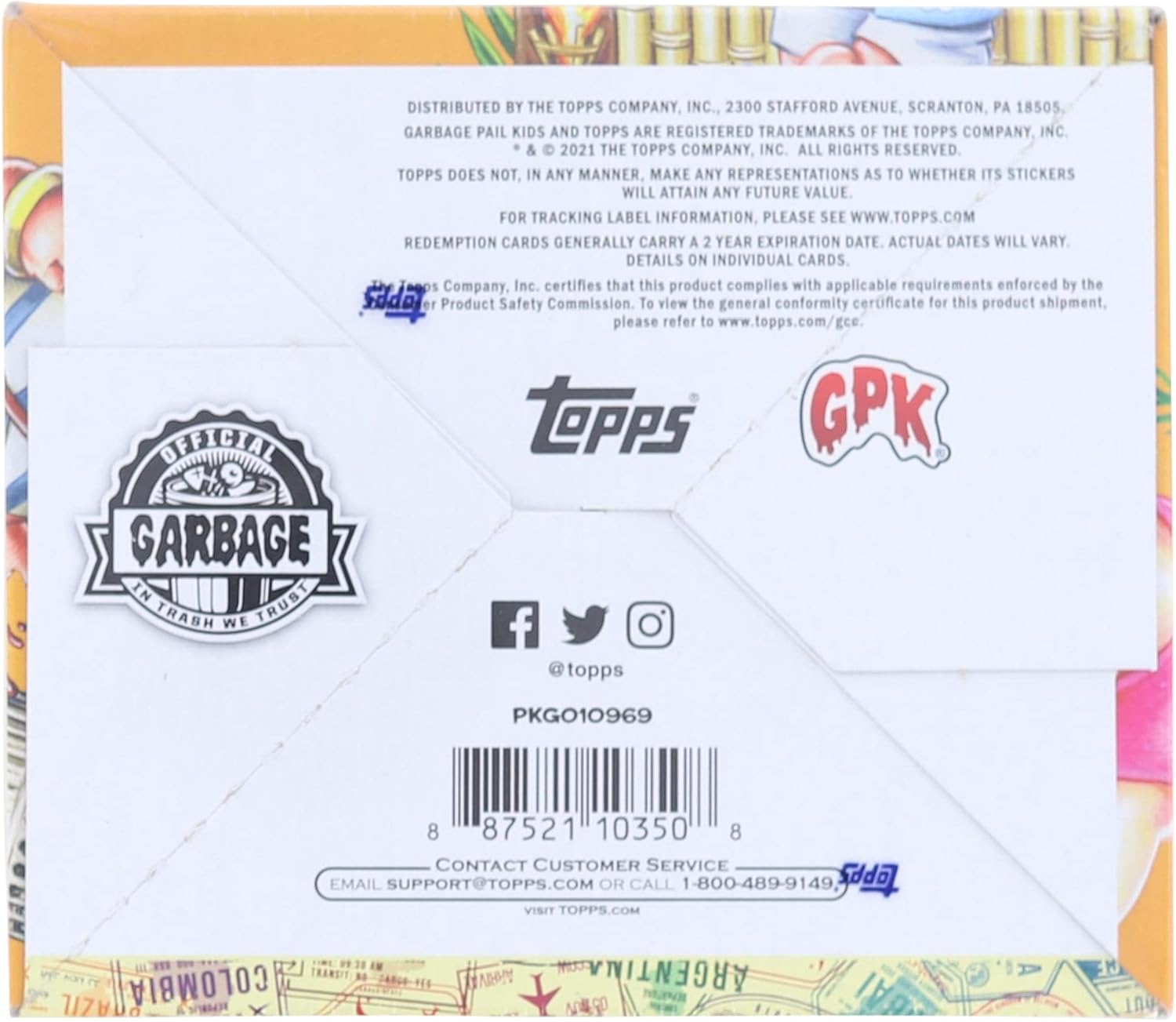 2021 Topps Garbage Pail Kids Go On Vacation Hobby Box