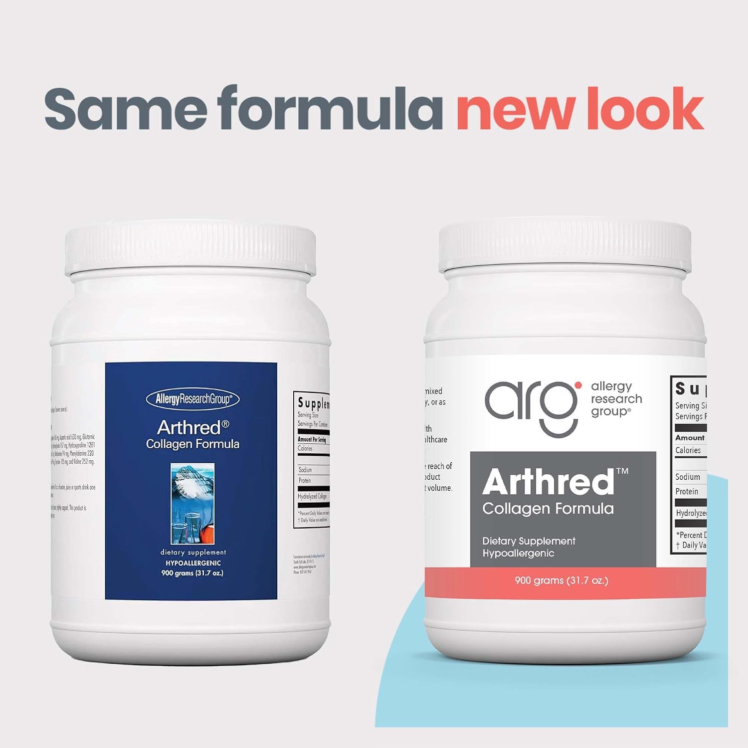 Allergy Research Group ARG Arthred Collagen Powder - 10.5 g Hydrolyzed Bovine Collagen - Connective Tissue Support - Unflavored High-Absorption Powder - 85 Servings - 31.7 oz