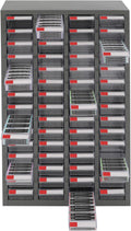 Bolt and Nut Tool Storage Cabinet,Parts Cabinet,Organization Shelves with ABS Material Drawer,Metal Organization Shelves for Garage, Store, Workshop (60 Drawers Clear)
