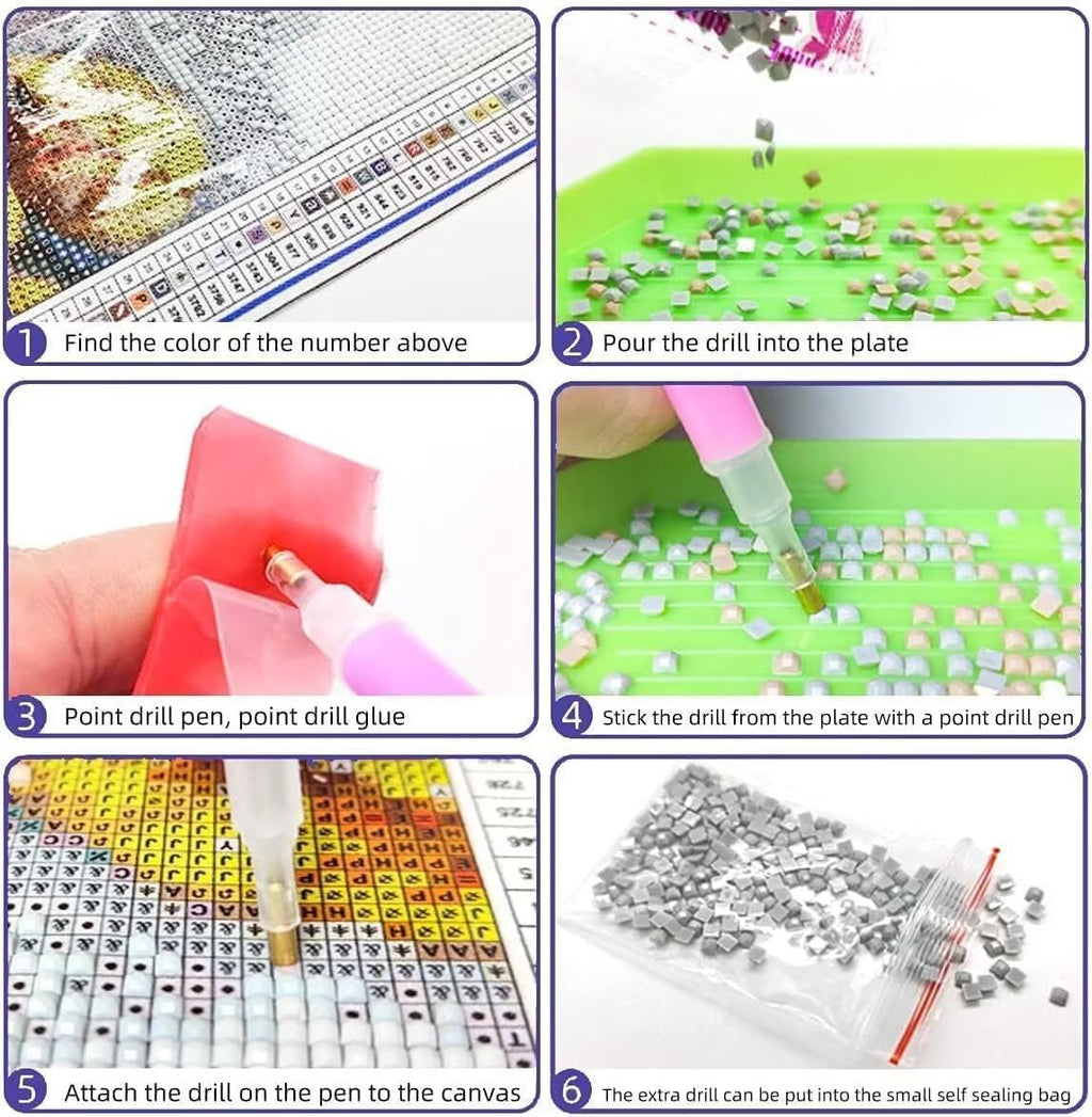 Landscape Diamond Art Kits for Adults, Diamond Painting Farm Gem Arts and Crafts for Adults Beginners, DIY 5D Square Full Drill Crystal Dots Embroidery Paintings, Home Wall Decor 40x80in db0-y16