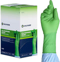 HALYARD Micro Surgical Gloves Sterile Polyisoprene Individually Wrapped Pairs Powder Free Medical Disposable Gloves, 7.9 mil, Size 8.5 Large, Green, SGL90085 (Box of 50 Pairs - 100 Total)