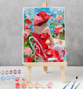 Paint by Number for Adults Woman Adult Paint by Number on Rolled Canvas Drawing Acrylic Paintwork DIY Crafts Without Frame Red40x53 inch Model YEYUMEOZY-M