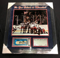 Mike Eruzione SIGNED 1980 Miracle on Ice USA Medal TICKET PSA/DNA FRAMED - Autographed Olympic Tickets