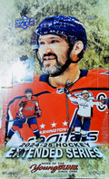 Upper Deck 2024-25 NHL EXTENDED SERIES Hockey Factory Sealed Hobby Box 144 Cards (12 Packs of 12 Cards) Look for Young Guns Rookies