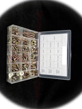 Grade 8 Nuts, Bolts, Hex Head Cap Screws, Washer Assortment Fine & Coarse Thread Multi-Purpose Comprehensive Hardware Fastener Assortment Kit Cit00615Riv