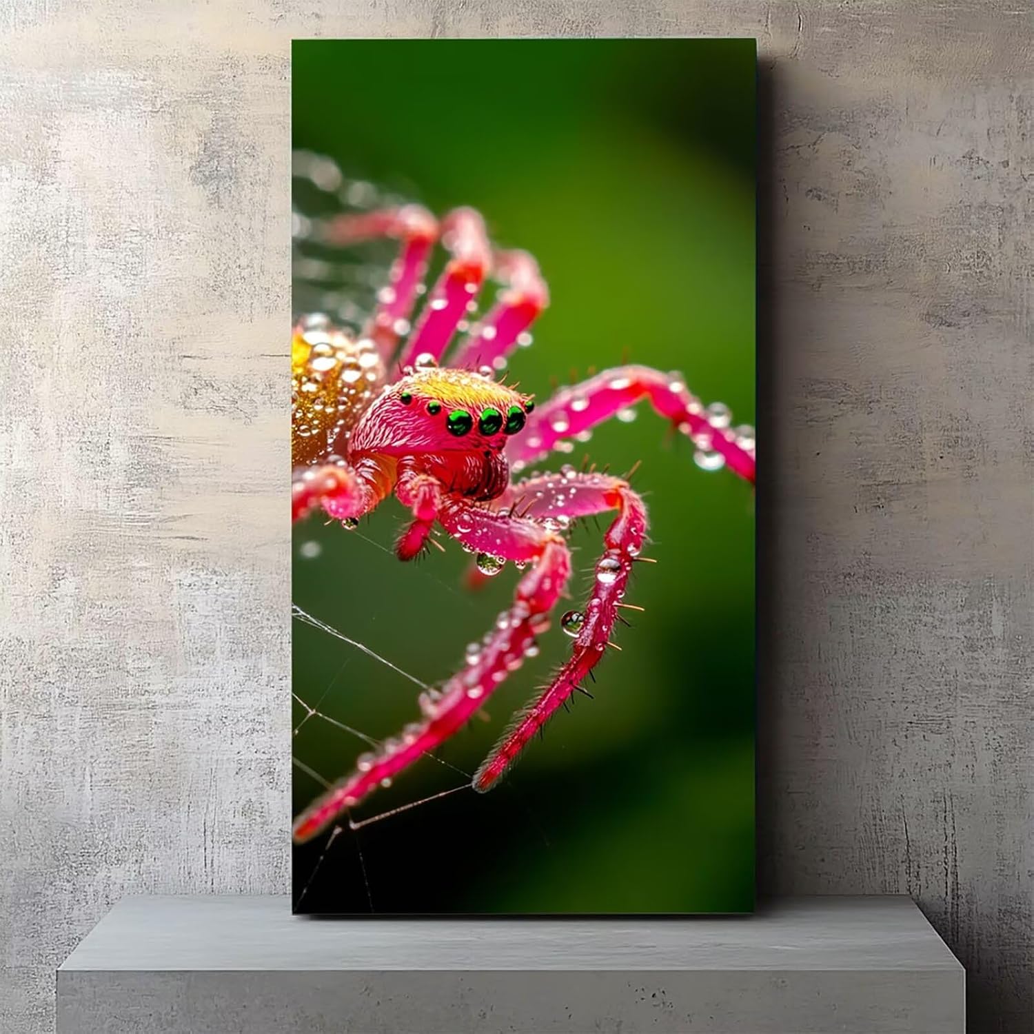 Spider Paint by Numbers Kit for Adults, Pink Adults Paint by Number Kits, Color by Numbers for Adults DIY Acrylic Painting by Numbers Crafts for Adults for Home Decor Wall Art Gifts 40' Wx80'L 8-9/W