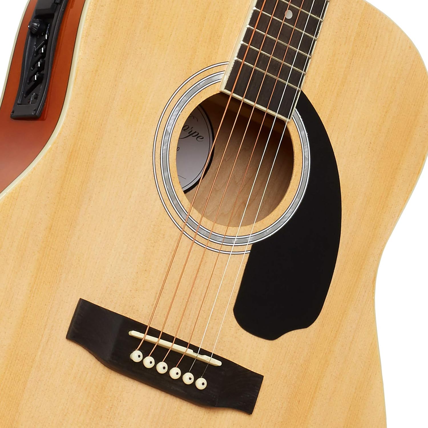 Ashthorpe Full-Size Dreadnought Acoustic-Electric Guitar Bundle - Premium Tonewoods - Natural