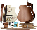 Unfinished Guitar Body 1 Set DIY 41' Unfinished Acoustic Guitar Style Guitar Kit African Peach Blossom Core Guitar DIY Accessory