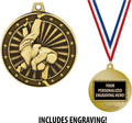 Crown Awards Judo Medals, 2' Gold Judo Martial Arts Medal Award with Free Custom Engraving