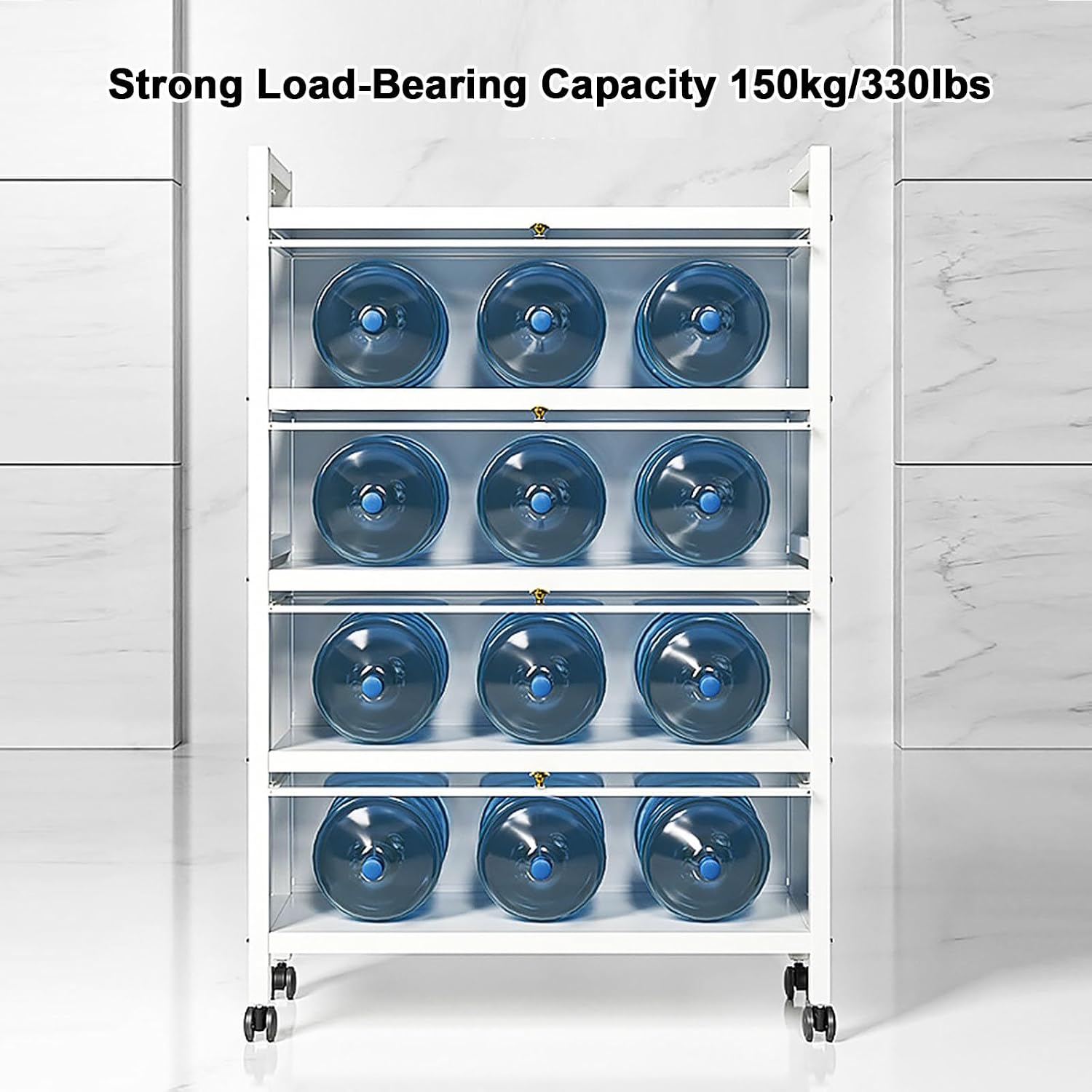 4-Tier Kitchen Pantry Storage Cabinet, Coffee Bar & Baker's Rack with Drawer, Flip Door Design, Space-Saving Kitchen Organizer, 40cm/15.7in, Modern Home Storage Solution