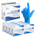 Dynarex Sterile Disposable Nitrile Exam Gloves, Powder-Free, Sterilely Packaged in Pairs, Textured Palms, Blue, Large, 1 Case - 8 Boxes of 50 Pairs