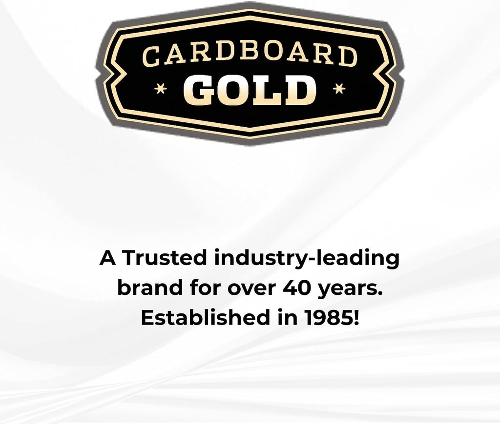 Cardboard Gold Graded Card Sleeve - Fits PSA, SGC, BGS, CGC Trading Cards - Slab Sleeves w/Adhesive Flap - Archival Safe, PVC-Free Protector Bags for Baseball, Sports, Gaming Cards - 5000 ct