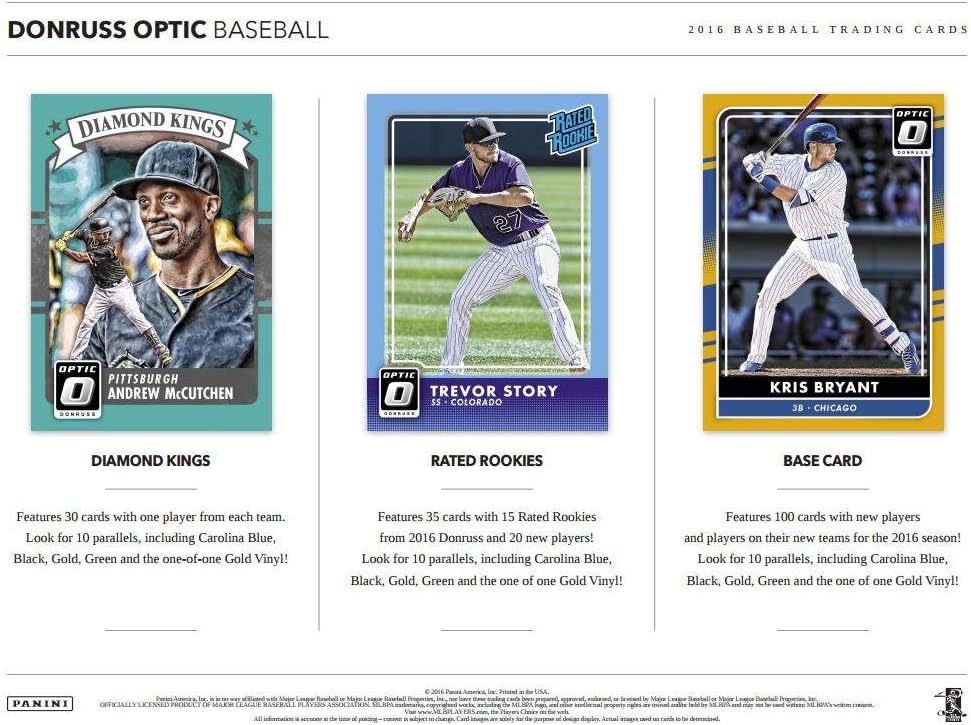2016 Panini Donruss Optic Baseball Hobby Box
