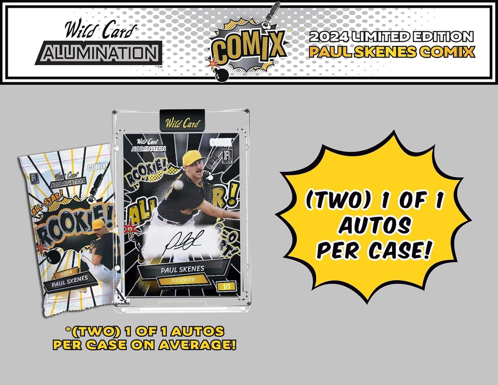 2024 Wild Card Alumination Paul Skenes Limited Edition Comix Hobby Trading Card Box