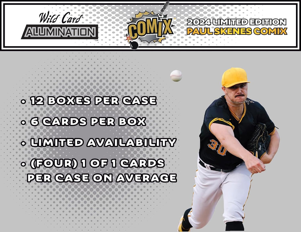 2024 Wild Card Alumination Paul Skenes Limited Edition Comix Hobby Trading Card Box