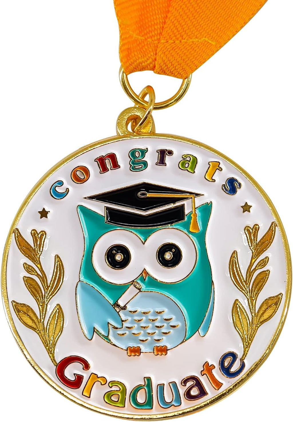 GraduationMall Congrats Kids Graduation Medal with Neck Ribbon,Kindergarten & Preschool Graduation Award Medallion,Party Decoration