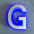 14' Outdoor Illuminated House Address Number Plaques, Backlit LED Home Address Number With Lights - Waterproof Light Up Address Signs For Outside,Q